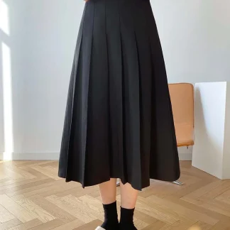 Pleated Midi Skirt