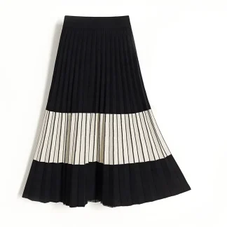 Pleated Maxi Skirt