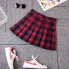 Plaid Pleated Skirt with Short - Image 5