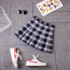 Plaid Pleated Skirt with Short - Image 6