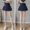 High-waist Top Stitched Pleated Skirt - Image 4