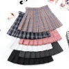 Zippered Mini Pleated Skirt