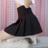 Unlined Mini Pleated Skirt - Image 4