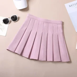 Pink Pleated Skirt