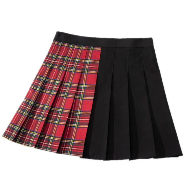 Color Block Pleated Mini Skirt 1 000 Skirts Free Shipping