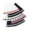 Striped Tennis Pleated Skirts