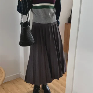 Knitted Thicken Pleated Skirts