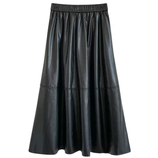 Elegant High-waist Pleated Skirts