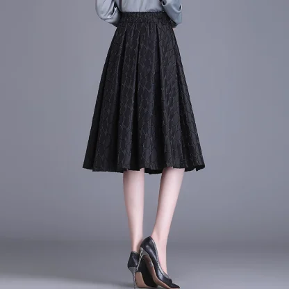 High-waist Pocket Pleated Skirt - Image 3