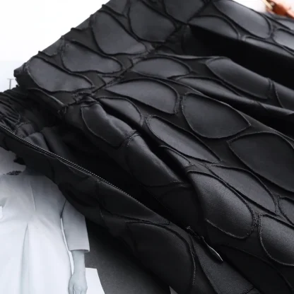 High-waist Pocket Pleated Skirt - Image 5