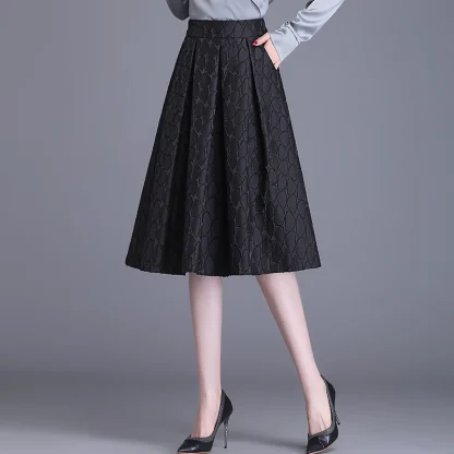 High-waist Pocket Pleated Skirt - Image 2