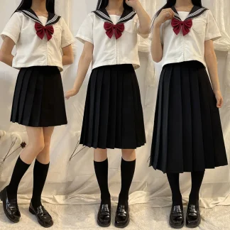 Casual Uniform Pleated Skirt