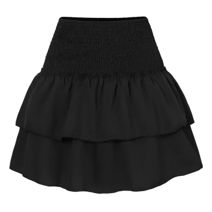 Tiered Ruffle Smock Pleated Skirts - Image 2