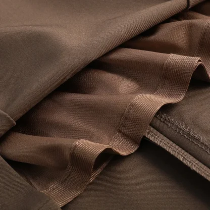 Solid A-Line Pleated Skirts - Image 5
